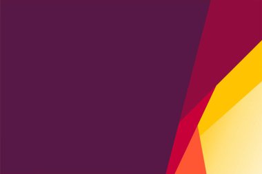 Soyut Geometrik Mor ve Sarı Arkaplan Tasarım Şablonu