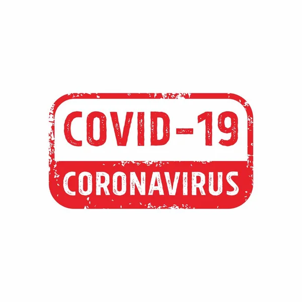 Corona Virus Sign Illustratie Covid Tag Label Ontwerp Sjabloon Vector — Stockvector