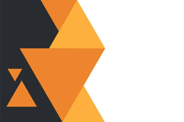 Abstraktes Geometrisches Polygonales Orangefarbenes Hintergrunddesign Mit Leerraum Für Textvorlagen Vektor — Stockvektor