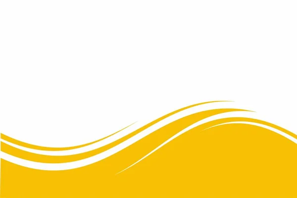 Design Fundo Onda Branca Amarela Abstrata Com Espaço Vazio Para — Vetor de Stock