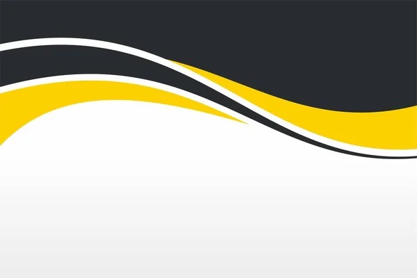 带空格的文本模板向量的黄色黑波背景设计 — 图库矢量图片