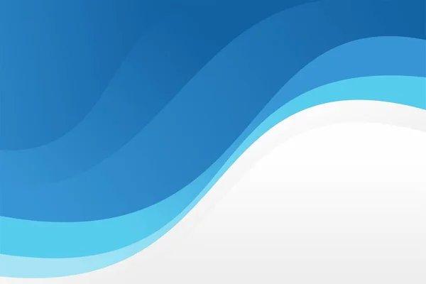 Abstrakte Stilvolle Blue Wave Hintergrund Design Template Vector — Stockvektor