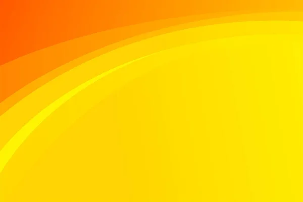 Abstrato Limpo Fresco Amarelo Laranja Curva Fundo Design Modelo Vector — Vetor de Stock