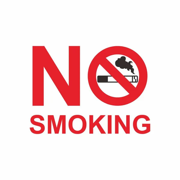Smoking Sign Logo Icon Design Template Vektor — Stockvektor