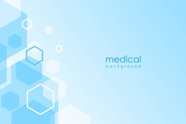 Soyut Mavi Beyaz Altıgen Arkaplan Tasarım Şablonu