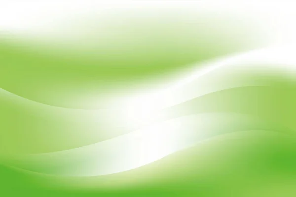 Abstract Smooth Green White Wave Background Design Template Vector — Stock Vector