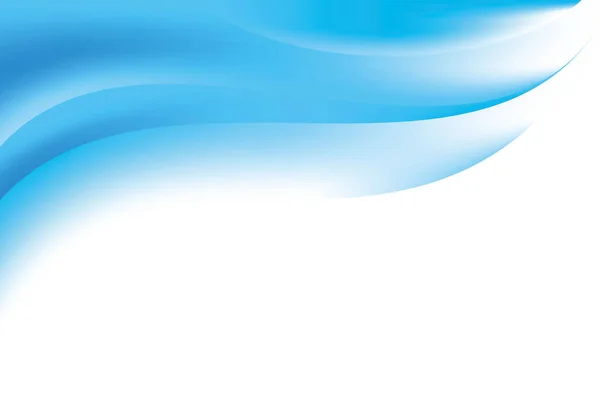 Абстрактний Розмитий Гладкий Синьо Біла Хвиля Градієнтний Дизайн Тла Який — стоковий вектор