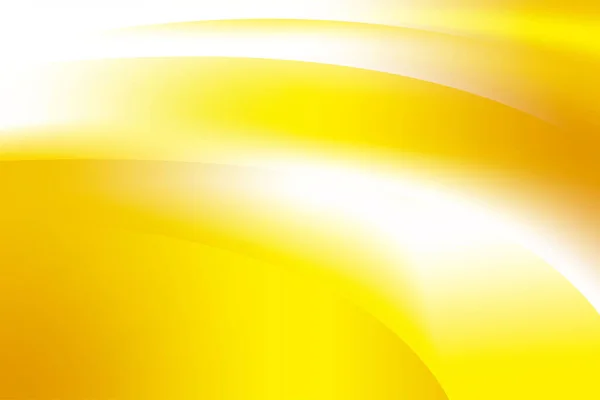 Diseño Fondo Degradado Onda Blanca Amarilla Lisa Borrosa Abstracta Vector — Vector de stock