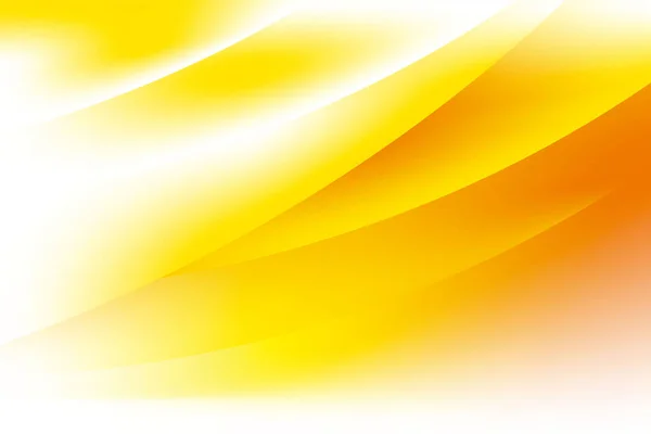 Abstract Blurry Yellow White Wave Background Design Fresh Yellow White — Stock Vector