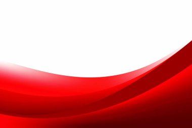 Soyut Kırmızı Beyaz Dalga Arkaplan Tasarımı, Kırmızı Beyaz Tarz Şablonu Vektörü