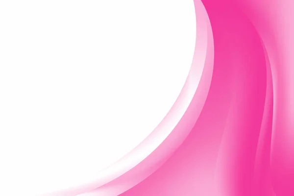 Diseño Fondo Onda Blanca Rosa Elegante Abstracto Fluyendo Vector Plantilla — Vector de stock