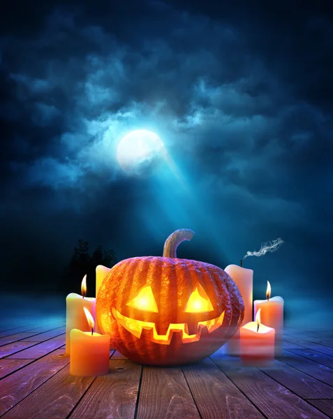 Halloween Evening Background — Stock Photo, Image