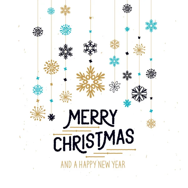 Merry christmas decoratie — Stockvector