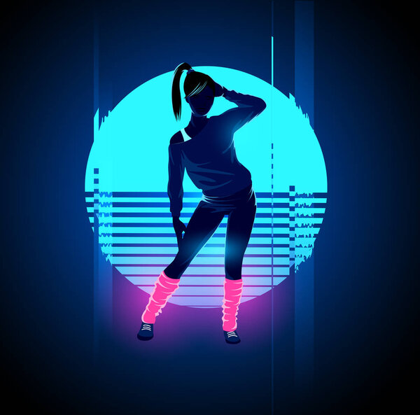 Retro 1980's Glitch Dancer