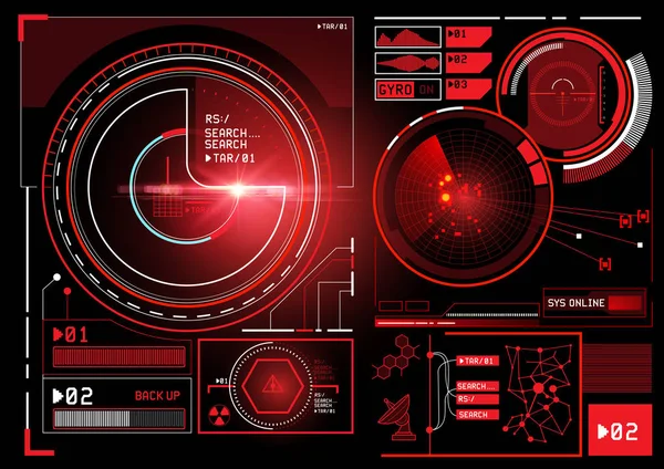 Interface d'information futuriste — Image vectorielle