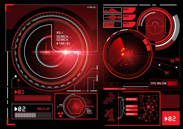 Futuristische Informationsschnittstelle — Stockvektor