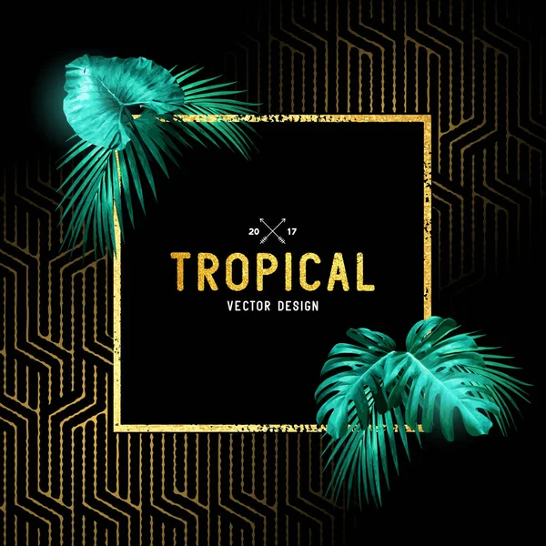 Design tropical vintage — Image vectorielle