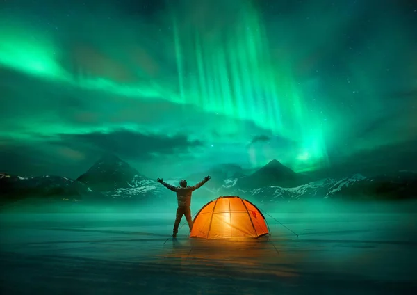 Northern Lights Adventure — Stock Photo, Image