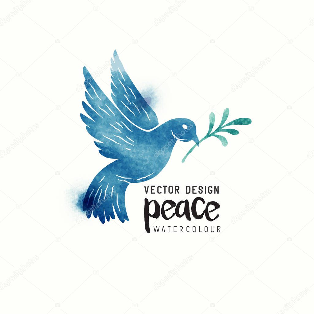 A Peace Dove Watercolor