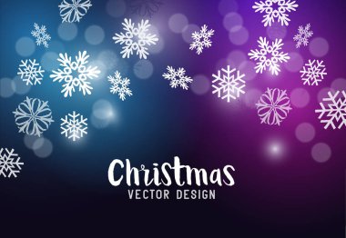 Düşen kar taneleriyle Noel arkaplanı