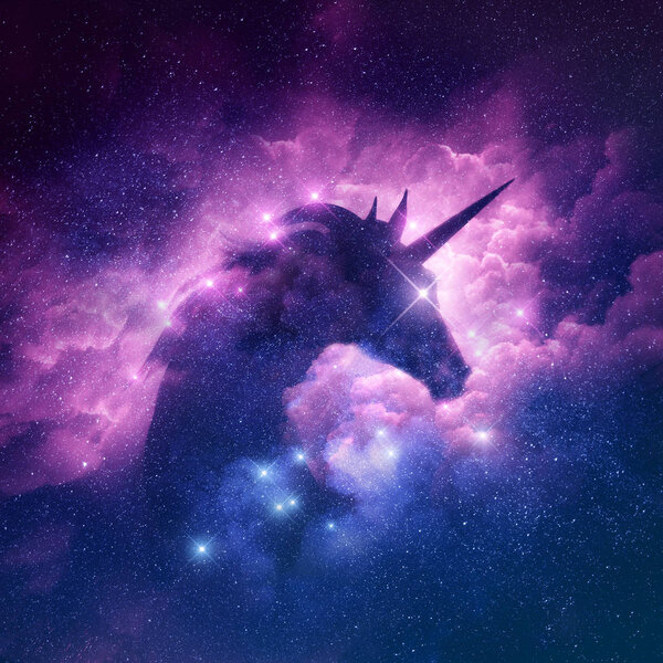 Einhorn-Nebel Hintergrund — Stockfoto