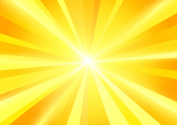 Sol irrumpió rayos fondo — Vector de stock