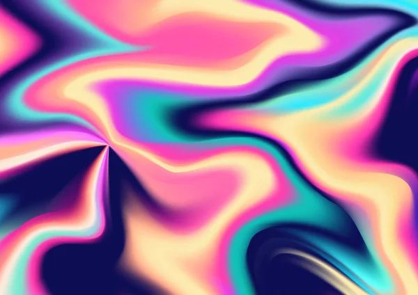 Аннотация Iridescent Swirling Background — стоковый вектор