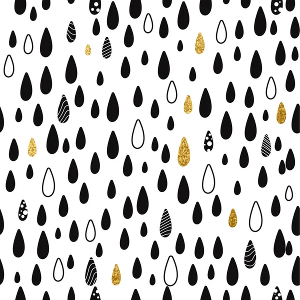 Patrón de gotas de lluvia abstractas sin costura — Archivo Imágenes Vectoriales