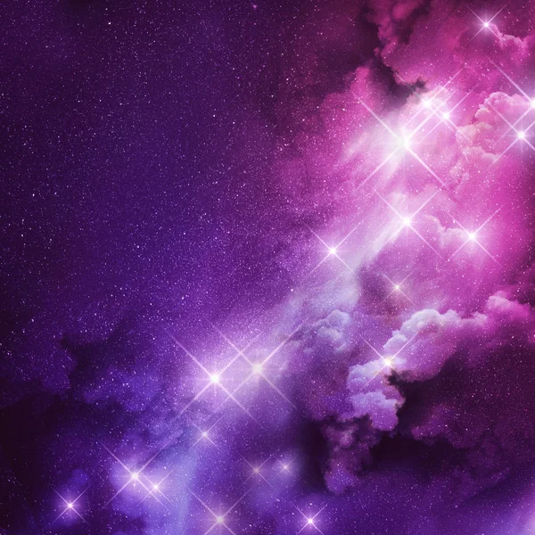 Nebulosa rosa e viola — Foto Stock