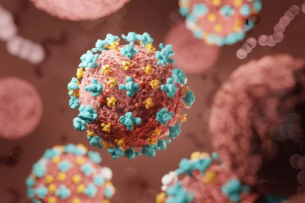 Coronavirus 2019-ncov Hücre Gribi Virüsü Kavramı — Stok fotoğraf