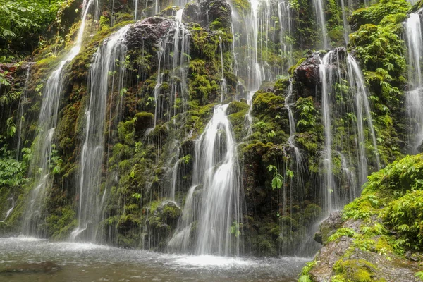 Banyuwala waterfall in Bali island, Indonesia. Scenic waterfall — Stock Photo, Image