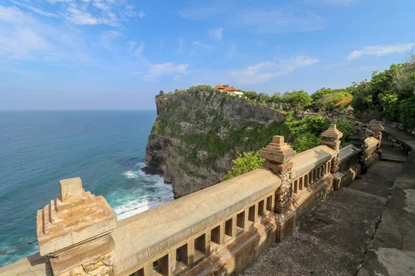 Uluwatu Templomhoz Vezető Bali Part Közelében Uluwatu Templom Bali Sziget — Stock Fotó