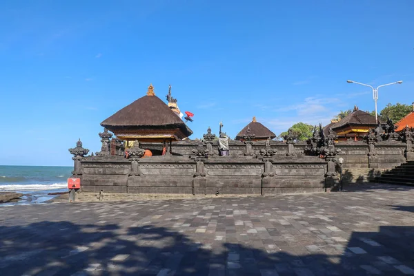 Templet Vid Indiska Oceanens Kust Nära Det Heliga Balinesiska Templet — Stockfoto