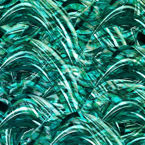 Абстрактний Зелений Білий Сучасне Мистецтво Цифровий Фон Фарби — стокове фото