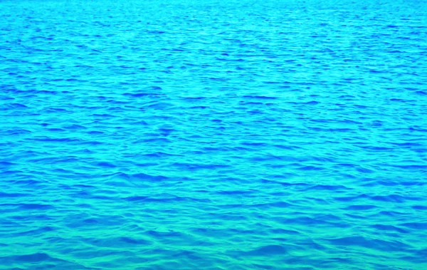Kék Tenger Víz Textúra Háttér Folyamat Szűrő Hatása Kereszt — Stock Fotó