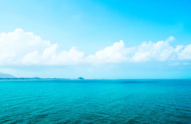 mavi deniz ve gökyüzü arka plan, Koh Samui, Tayland
