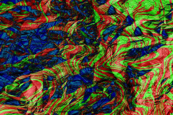 Verde claro, rojo y azul abstracto diseño de mármol grunge backgr — Foto de Stock