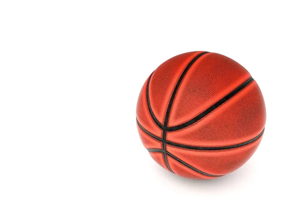Баскетбол на ізольованому білому тлі — стокове фото