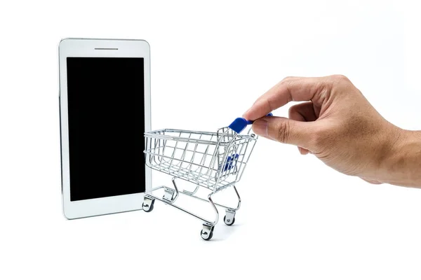 Vamos às compras online. — Fotografia de Stock