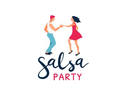 Şehirde salsa sosu. Sokak dansı. Dans eden güzel çift.