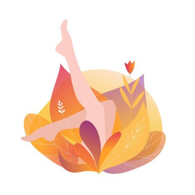 Güzel, ince, sağlıklı, varisli olmayan kadın bacakları.