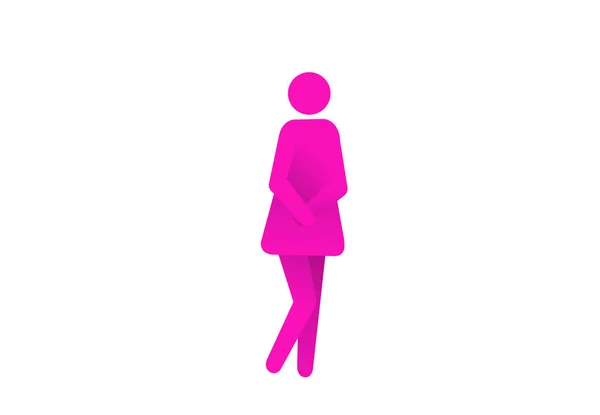 Urinary incontinence, cystitis, involuntary urination woman vector illustration. Bladder problems. Menopause, woman health. — Stock Illustration Urinary incontinence, cystitis, involuntary urination woman vector illustration. Bladder problems. Menopause, woman health. Royalty Free Stock Illustrations
