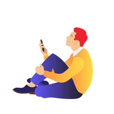 Sanal ilişkiler ve online randevu ve sosyal ağ konsepti.