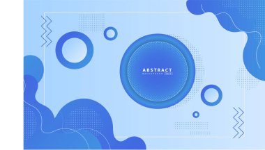 Moda, soyut mavi sıvı arka plan modern tasarımı şekillendirir. Şablon, afiş, el ilanı, poster, kapak, sunum ve broşür için uygun kademeli sıvı vektör tasarımı.