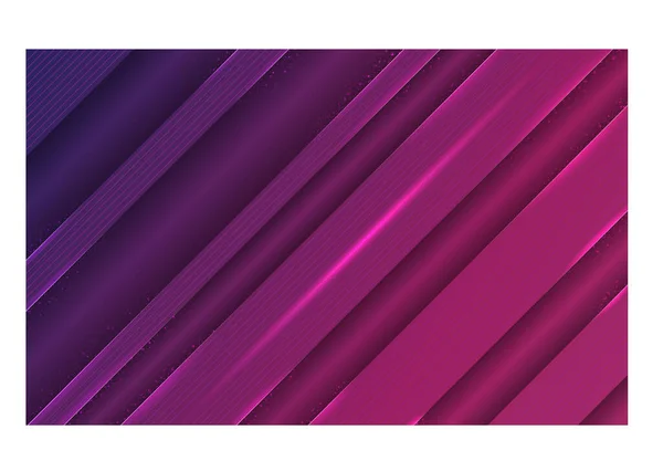 Purple Geometric Background Colorful Violet Stripe Shapes Composition Design Illustration — Stock Vector