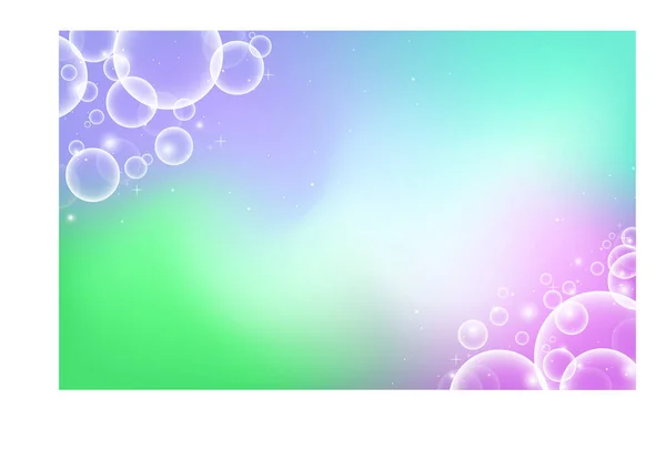 Bubbels Glitter Licht Achtergrond Pastelkleur Vectorillustratie Eps10 — Stockvector