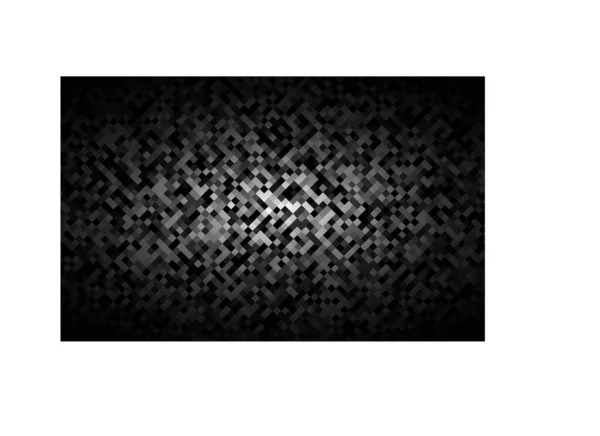 Schwarz Weiß Abstrakte Pixelmuster Polygon Hintergrund Rechteckige Verschwommene Illustration Designvektor — Stockvektor