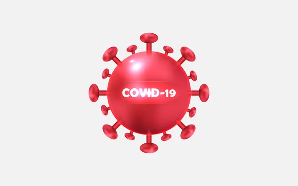 Covid Vektorový Ilustrační Koronavirus — Stockový vektor