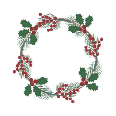 çelenk ökseotu ve çam dalları