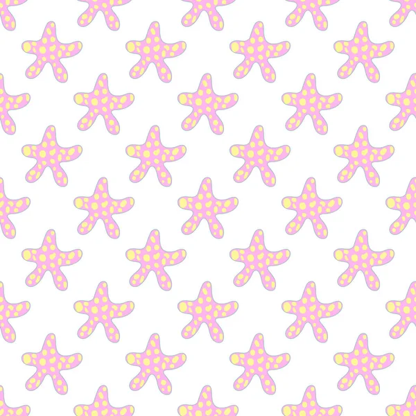 pembe denizyıldızı seamless modeli